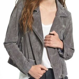 Blank nyc suede leather moto jacket size medium
